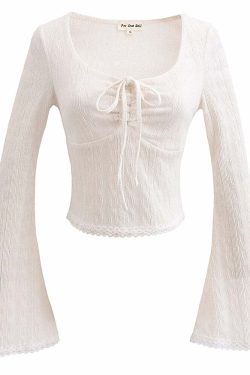 Y2K Knitted Crop Top - Retro 90S Grunge, Summer Outfits, Pastel Goth, Y2K Party Fashion