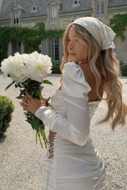 Y2K Lace-Up Mini Dress - 90S Grunge, Retro Summer Outfit, Y2K Party & Club Fashion