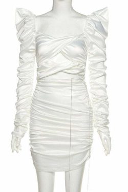 Y2K Lace-Up Mini Dress - 90S Grunge, Retro Summer Outfit, Y2K Party & Club Fashion