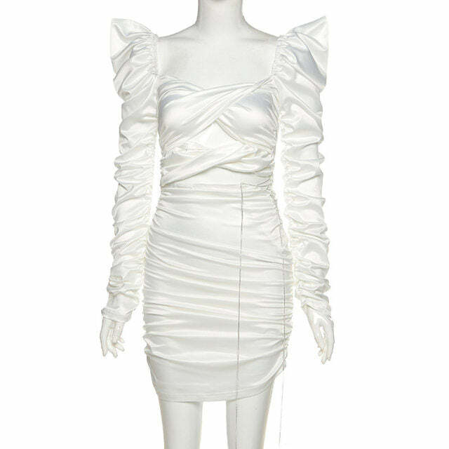 Y2K Lace-Up Mini Dress - 90S Grunge, Retro Summer Outfit, Y2K Party & Club Fashion