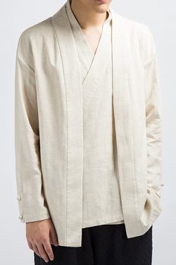 Y2K Linen Kimono Top - Retro 90S Grunge, Summer Outfits, Pastel Goth, Y2K Party Fashion