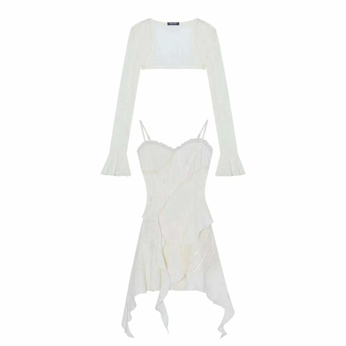 Y2K Mini Dress - Pure Color Strap, Sleeveless, Elegant, Casual, Korean Fashion Summer Party Outfit