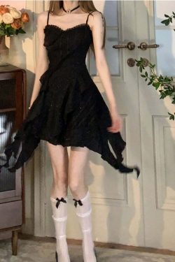 Y2K Mini Dress - Pure Color Strap, Sleeveless, Elegant, Casual, Korean Fashion Summer Party Outfit