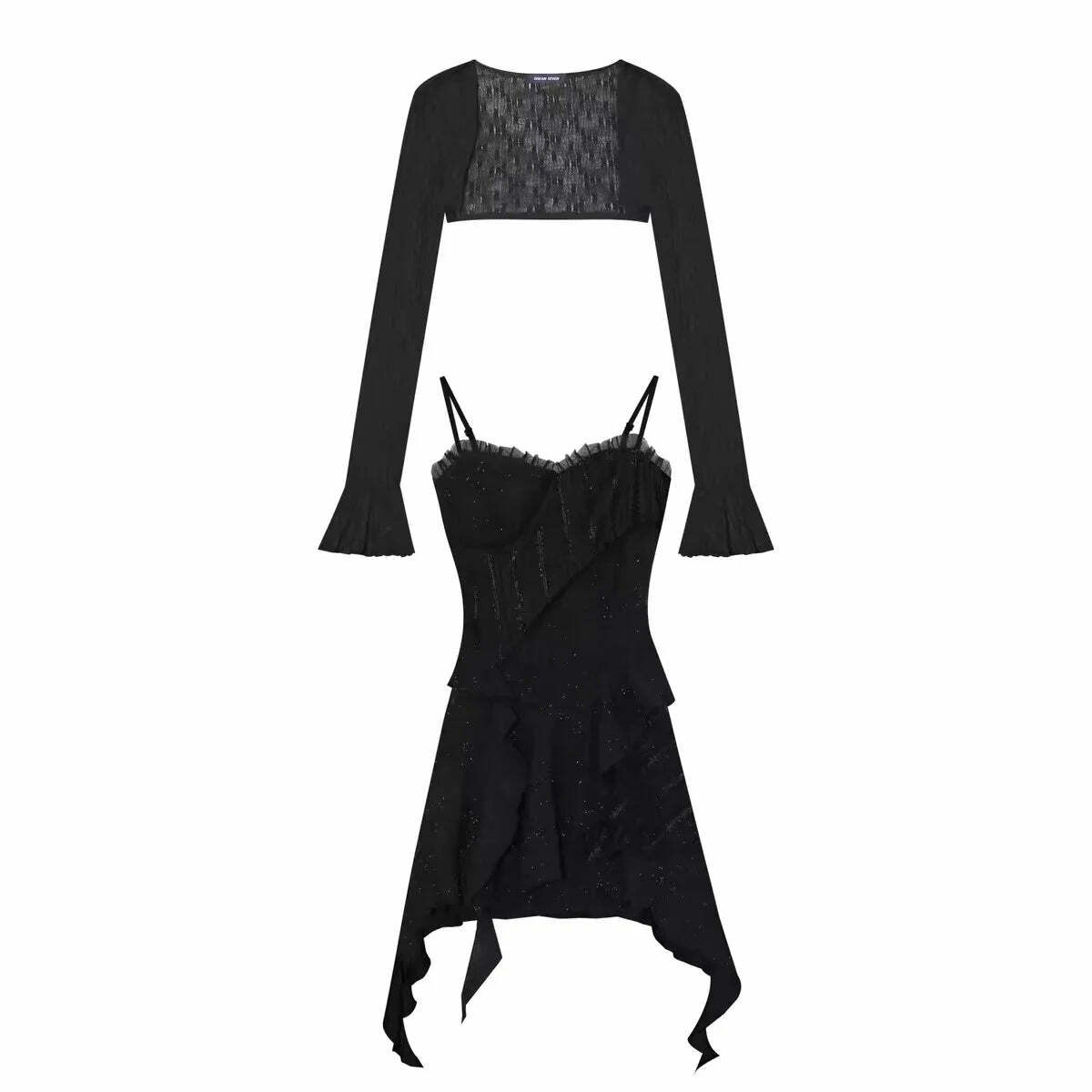 Y2K Mini Dress - Pure Color Strap, Sleeveless, Elegant, Casual, Korean Fashion Summer Party Outfit