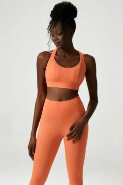 Y2K Orange Sports Bra Top - Retro 90S Grunge, Summer Y2K Outfits, Popstar & Club Fashion