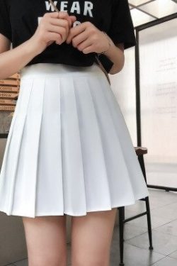 Y2K Pleated Plain Skirt - 90S Grunge, Retro Summer, Pastel Goth, Y2K Party & Club Outfits