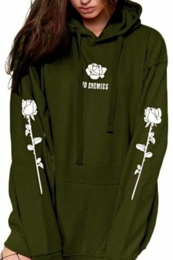 Y2K Rose Grunge Hoodie - 90S Fashion, Y2K Summer Outfits, Retro Style, Gothic Y2K, Y2