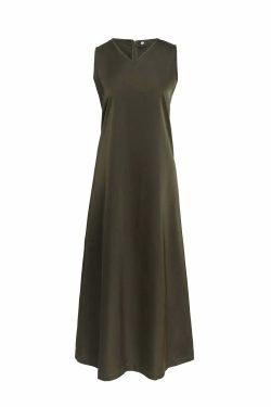 Y2K Satin Maxi Dress & Ribbed Mock Neck Top - 90S Grunge, Retro, Pastel Goth, High Quality