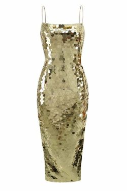 Y2K Sequin Maxi Dress - Retro 90S Grunge, Party & Club Outfits, Summer Y2K Fashion