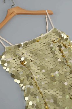 Y2K Sequin Maxi Dress - Retro 90S Grunge, Party & Club Outfits, Summer Y2K Fashion