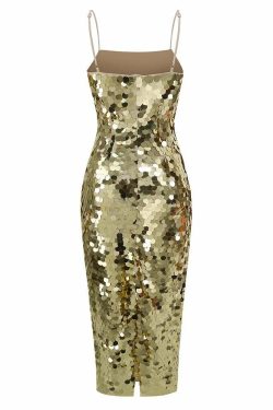 Y2K Sequin Maxi Dress - Retro 90S Grunge, Party & Club Outfits, Summer Y2K Fashion