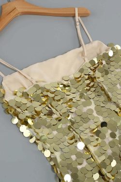 Y2K Sequin Maxi Dress - Retro 90S Grunge, Party & Club Outfits, Summer Y2K Fashion