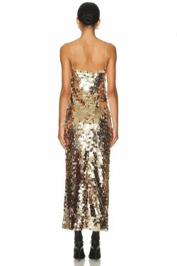 Y2K Sequin Maxi Dress - Retro 90S Grunge, Party & Club Outfits, Summer Y2K Fashion
