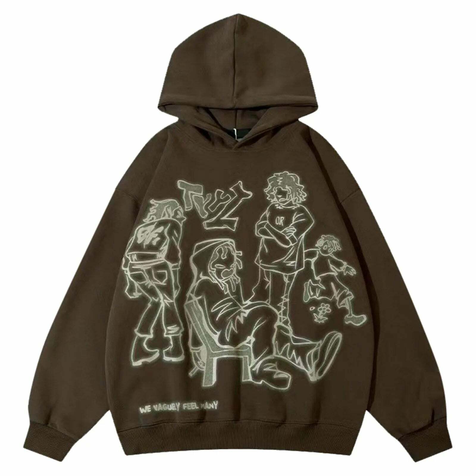 Y2K Streetwear Pink Hoodie Sweatshirt - Funny Cartoon Graphic, Harajuku Anime, Hip Hop Pullover Y2K Streetwear Pink Hoodie Sweatshirt - Funny Cartoon Graphic, Harajuku Anime, Hip Hop Pullover