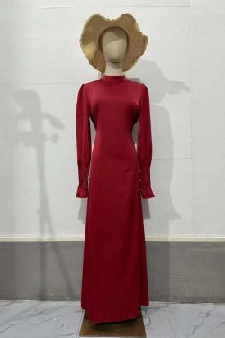 Y2K Summer Abaya Dress - Slim Fit Petal Sleeve Satin Robe, 90S Grunge Party Outfit, Dubai Style