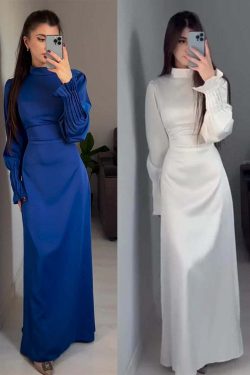 Y2K Summer Abaya Dress - Slim Fit Petal Sleeve Satin Robe, 90S Grunge Party Outfit, Dubai Style