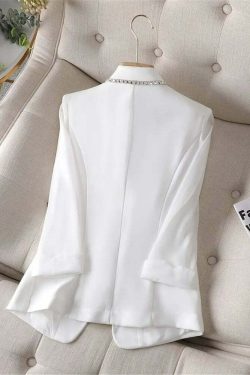 Y2K Summer Blazer: 90S Grunge White Sunscreen Jacket, Retro Black Cardigan, Korean Fashion