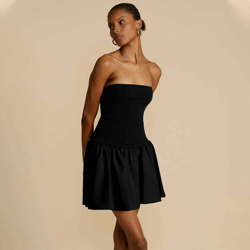 Y2K Summer Bodycon Backless Mini Dress - Sexy Off Shoulder Splice, 90S Grunge Fashion