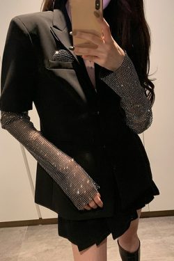 Y2K Summer Bordeaux Blazer - 90S Grunge, Retro Style, Y2K Party & Club Outfits, Pastel Goth