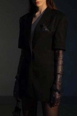 Y2K Summer Bordeaux Blazer - 90S Grunge, Retro Style, Y2K Party & Club Outfits, Pastel Goth