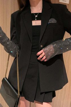 Y2K Summer Bordeaux Blazer - 90S Grunge, Retro Style, Y2K Party & Club Outfits, Pastel Goth