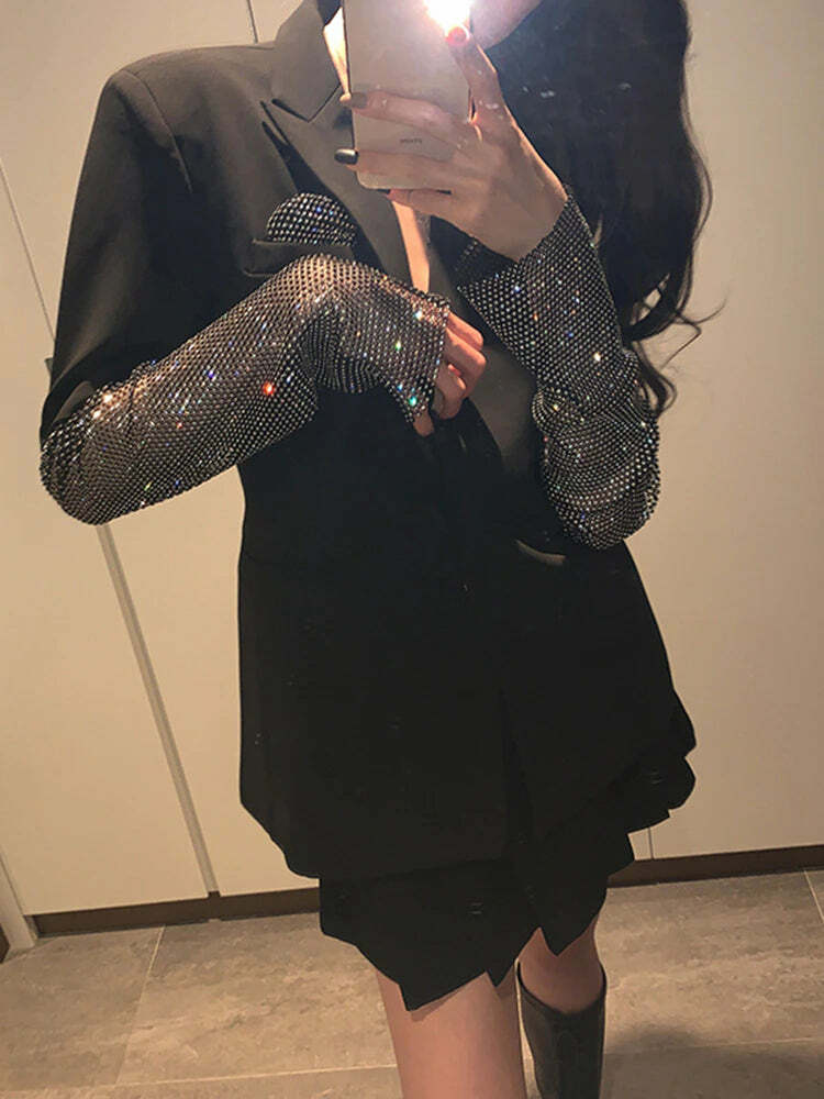 Y2K Summer Bordeaux Blazer - 90S Grunge, Retro Style, Y2K Party & Club Outfits, Pastel Goth Y2K Summer Bordeaux Blazer - 90S Grunge, Retro Style, Y2K Party & Club Outfits, Pastel Goth