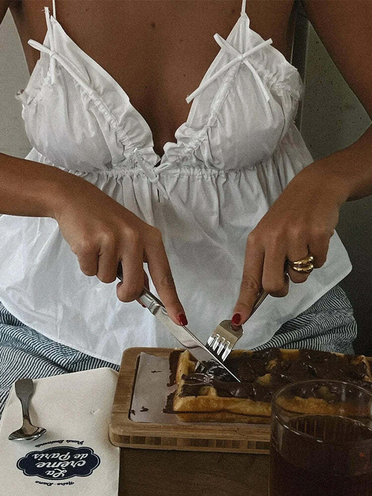 Y2K Summer Chic Solid Color Vest - Sexy Backless Sleeveless V Neck Top, High Street Fashion Y2K Summer Chic Solid Color Vest - Sexy Backless Sleeveless V Neck Top, High Street Fashion