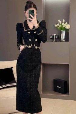 Y2K Summer Grunge A-Line Blazer Dress - Retro 90S Celebrity Style, Slim Fit, White Mid-Length