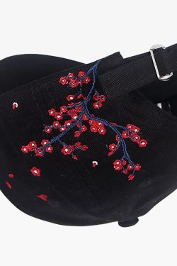 Y2K Summer Grunge Japanese Crane Cap - 90S Retro Fashion, Y2K Club & Party Outfits