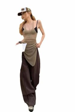 Y2K Summer Grunge Slim-Fit Camisole Vest - Retro 90S Street Fashion For Women