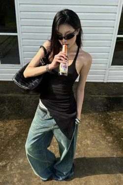 Y2K Summer Grunge Slim-Fit Camisole Vest - Retro 90S Street Fashion For Women