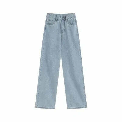 Y2K Summer High Waist Straight Jeans - 90S Grunge Streetwear Denim Pants For Women Y2K Summer High Waist Straight Jeans - 90S Grunge Streetwear Denim Pants For Women