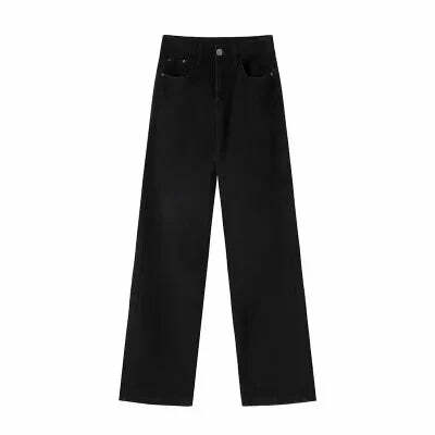 Y2K Summer High Waist Straight Jeans - 90S Grunge Streetwear Denim Pants For Women Y2K Summer High Waist Straight Jeans - 90S Grunge Streetwear Denim Pants For Women