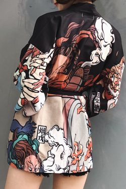 Y2K Summer Kimono Jacket - 90S Grunge, Retro Style, Pastel Goth, Y2K Party & Club Outfits
