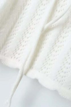 Y2K Summer Knitted Blouse - Retro 90S Grunge, Pastel Goth, Y2K Party & Club Outfits