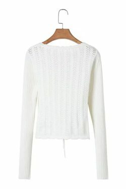 Y2K Summer Knitted Blouse - Retro 90S Grunge, Pastel Goth, Y2K Party & Club Outfits