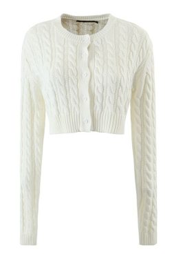 Y2K Summer Knitted Cardigan - 90S Grunge, Retro Style, Pastel Goth, Y2K Party Outfit