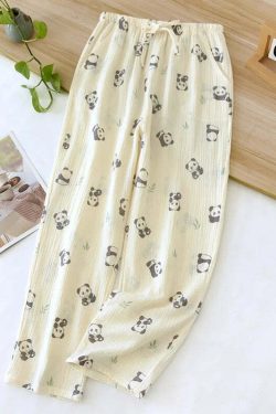 Y2K Summer Ladies Short-Sleeved Shorts Pajamas Set - 100% Cotton Crepe, Retro 90S Grunge Style