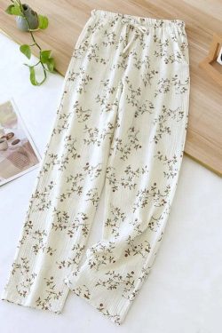 Y2K Summer Ladies Short-Sleeved Shorts Pajamas Set - 100% Cotton Crepe, Retro 90S Grunge Style