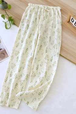 Y2K Summer Ladies Short-Sleeved Shorts Pajamas Set - 100% Cotton Crepe, Retro 90S Grunge Style