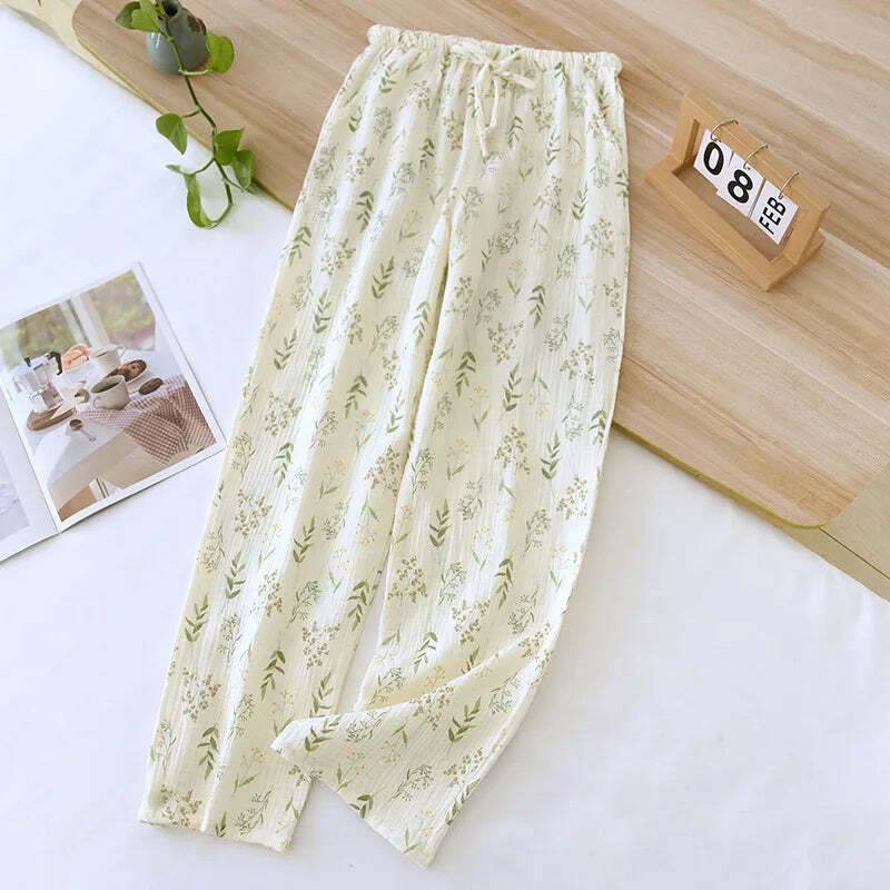 Y2K Summer Ladies Short-Sleeved Shorts Pajamas Set - 100% Cotton Crepe, Retro 90S Grunge Style Y2K Summer Ladies Short-Sleeved Shorts Pajamas Set - 100% Cotton Crepe, Retro 90S Grunge Style