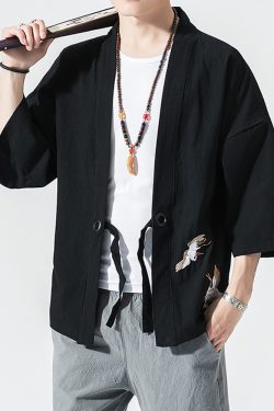 Y2K Summer Linen Kimono Jacket - 90S Grunge, Retro Style, Pastel Goth, Y2K Party Outfit