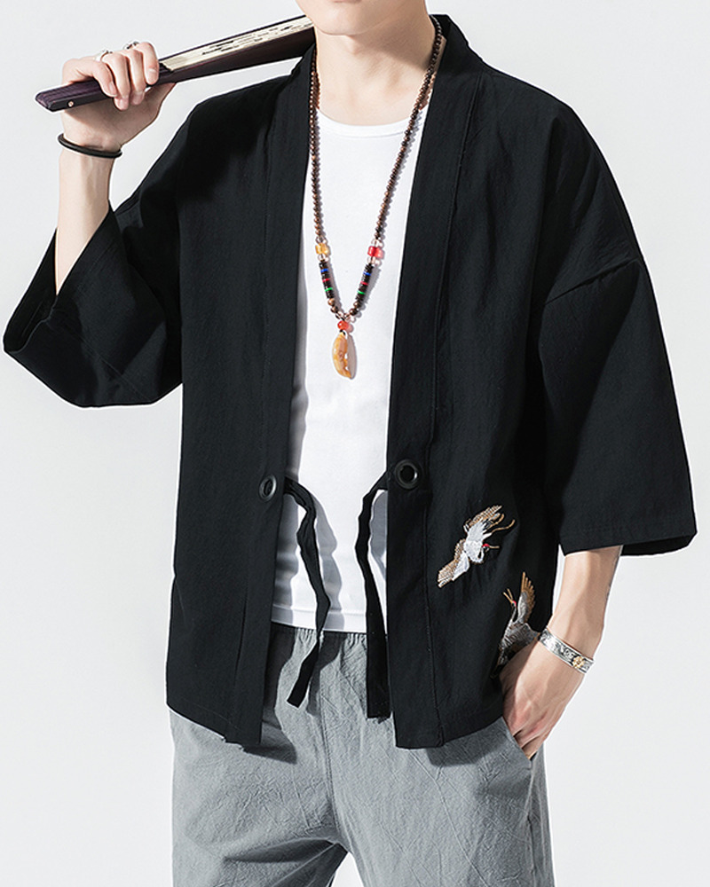 Y2K Summer Linen Kimono Jacket - 90S Grunge, Retro Style, Pastel Goth, Y2K Party Outfit Y2K Summer Linen Kimono Jacket - 90S Grunge, Retro Style, Pastel Goth, Y2K Party Outfit