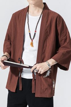 Y2K Summer Linen Kimono Jacket - 90S Grunge, Retro Style, Pastel Goth, Y2K Party Outfit