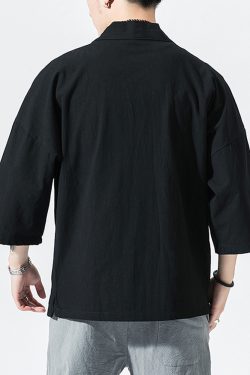 Y2K Summer Linen Kimono Jacket - 90S Grunge, Retro Style, Pastel Goth, Y2K Party Outfit