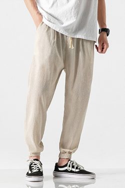 Y2K Summer Linen Pants - Retro 90S Grunge, Pastel Goth, Y2K Club & Party Outfits