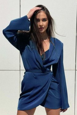 Y2K Summer Melanie Wrap Dress - 90S Grunge, Retro Style, Pastel Goth, Y2K Party Outfit