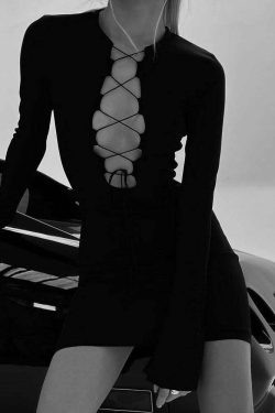 Y2K Summer Mini Dress - 90S Grunge, Retro Style, Pastel Goth, Y2K Party & Club Outfits