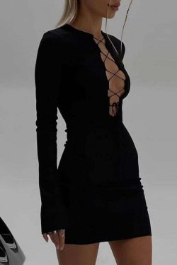 Y2K Summer Mini Dress - 90S Grunge, Retro Style, Pastel Goth, Y2K Party & Club Outfits