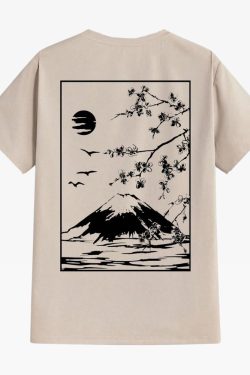 Y2K Summer Mount Fuji Shirt - Retro 90S Grunge, Pastel Goth, Y2K Club & Party Outfits